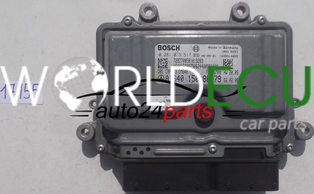 ECU ENGINE CONTROLLER MERCEDES W169 A180 W245 B180 BOSCH 0 281 013 517 ...