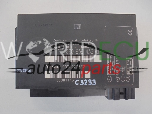 COMFORT CONTROL MODULE BSI BSM AUDI 8E0959433CD COMFORT CONTROL