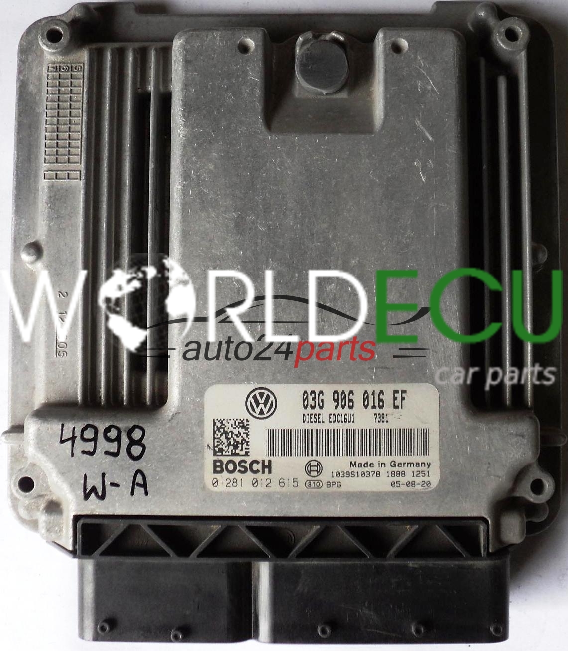 MOTORSTEUERGERÄT ECU STEUERGERAT VW VOLKSWAGEN GOLF 1.9