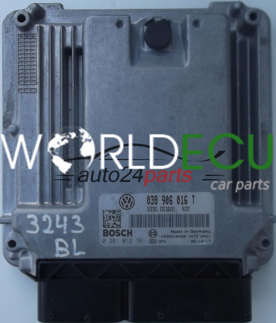 MOTORSTEUERGERÄT ECU STEUERGERAT VW VOLKSWAGEN T5 1.9 TDI