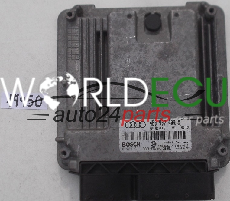 ECU ENGINE CONTROLLER AUDI A8 4.0 TDI BOSCH 0 281 011 939