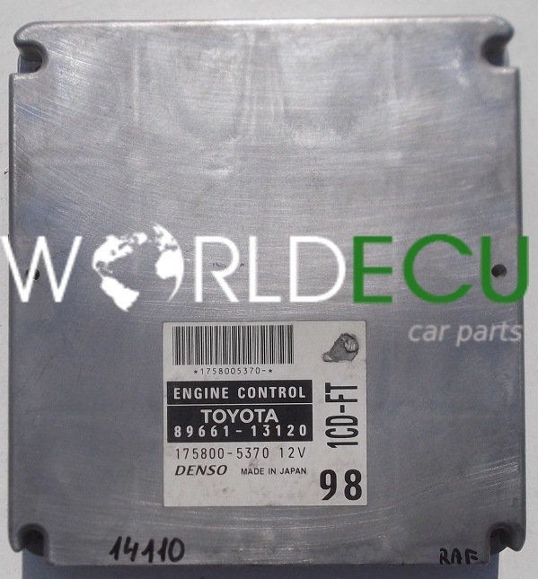 ECU ENGINE CONTROLLER TOYOTA COROLLA VERSO 2 0 TD4 DENSO 175800 5370