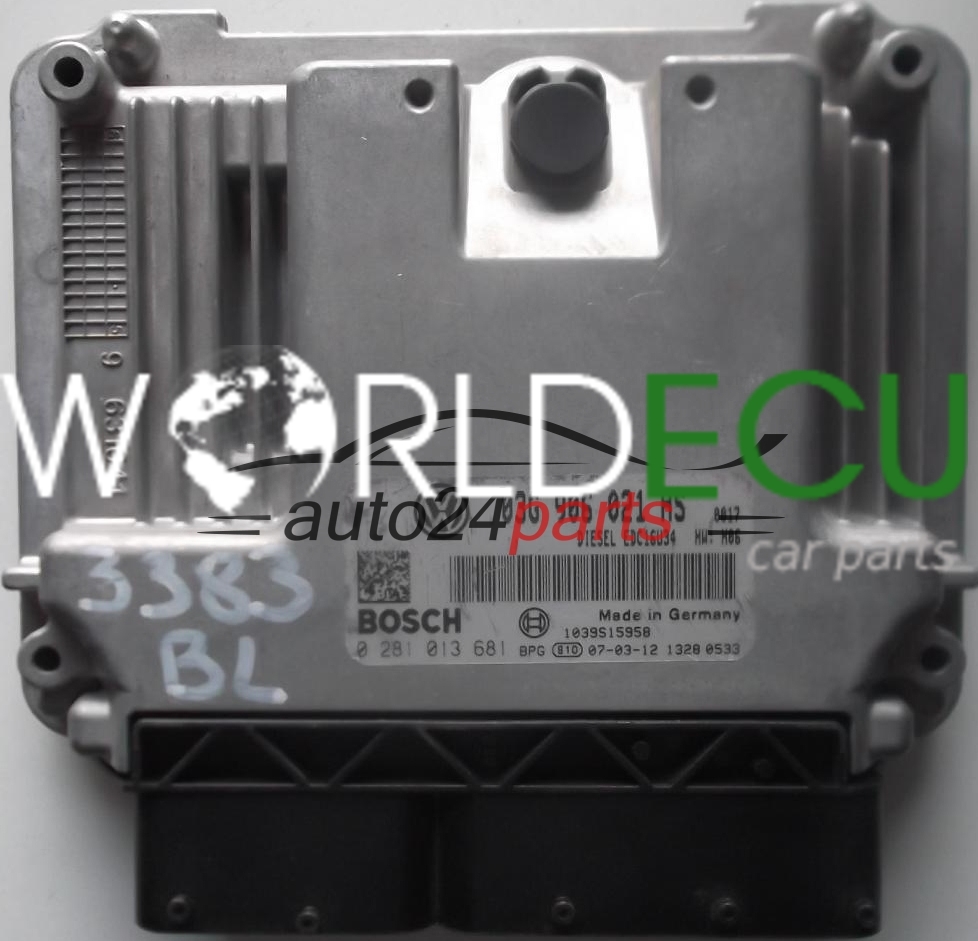 MOTORSTEUERGERÄT ECU STEUERGERAT VW VOLKSWAGEN CADDY 1.9