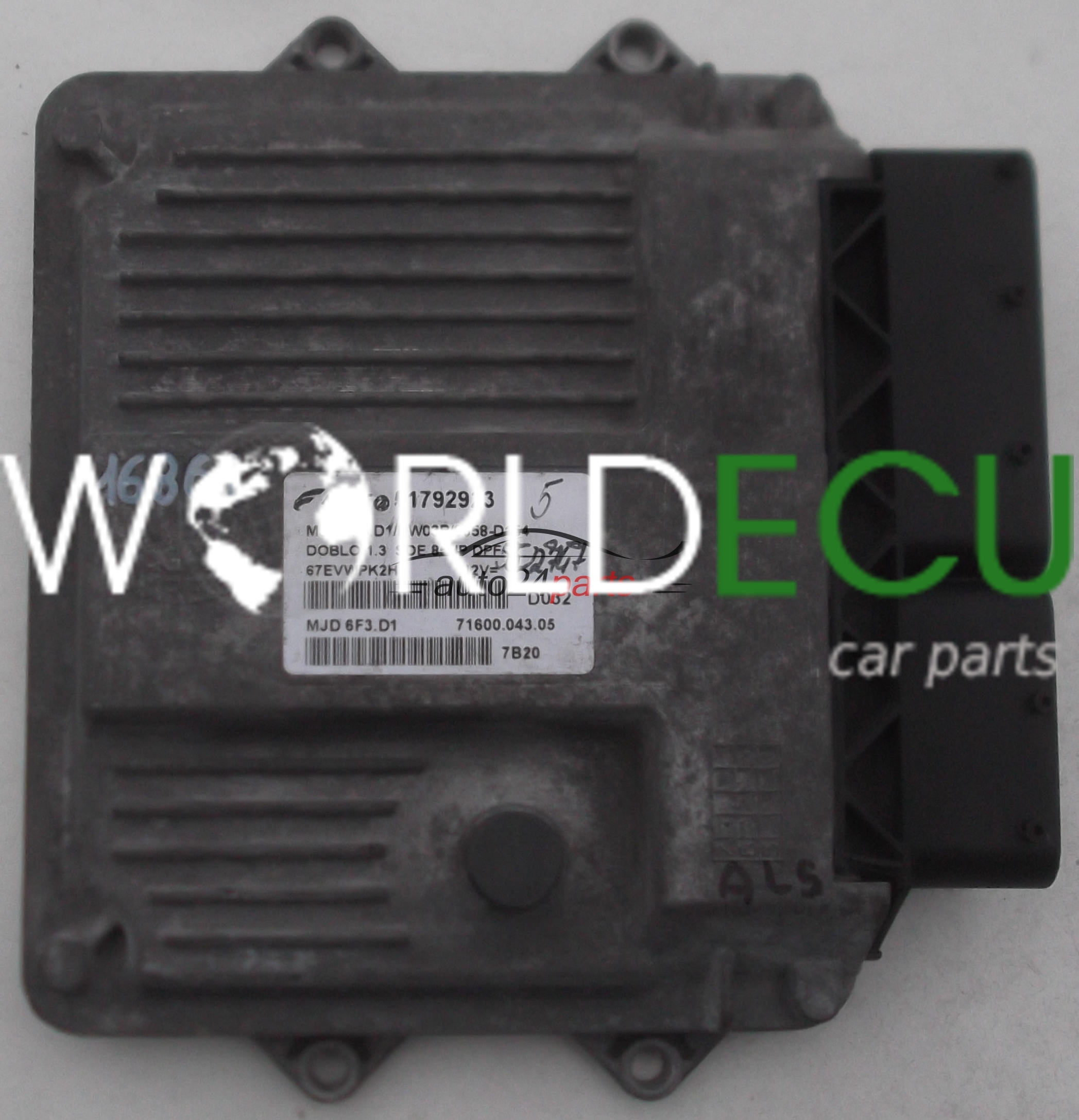 MOTORSTEUERGERÄT ECU STEUERGERAT FIAT DOBLO 1 3 JTD MAGNETI MARELLI MJD