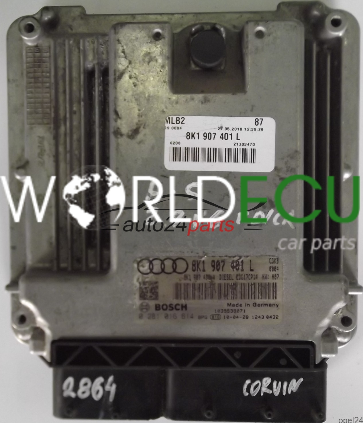 ECU ENGINE CONTROLLER AUDI A5 2 7 TDI 8K1907401L 8K1 907 401 L BOSCH