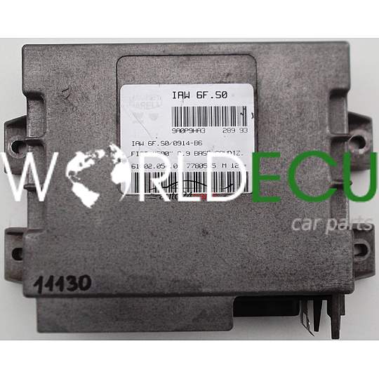 MOTORSTEUERGERÄT ECU STEUERGERAT FIAT CINQUECENTO 500 0.9, MAGNETI MARELLI IAW 6F.S0, IAW6FS0, 61602.054.01, 6160205401, 7780555