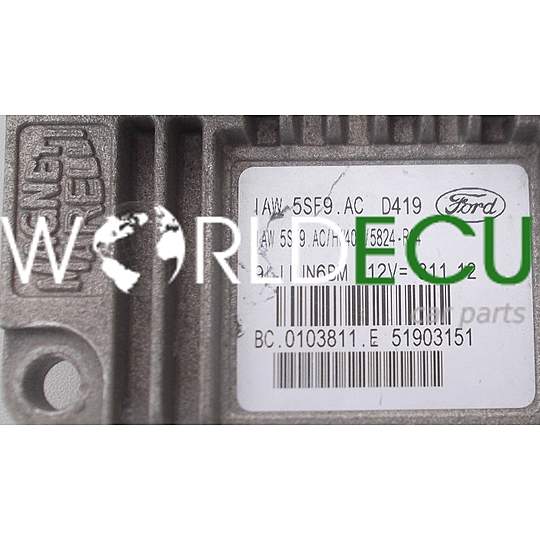 ECU ENGINE CONTROLLER FORD KA 1.4 MAGNETI MARELLI IAW 5SF9.AC, IAW5SF9AC, 51903151, BC.0103811.E, BC0103811E