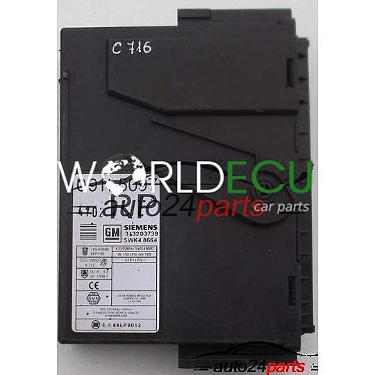 COMFORT CONTROL MODULE OPEL CORSA MERIVA 09 115 097 RP, 09115097, SIEMENS 5WK4 8664, 5WK48664