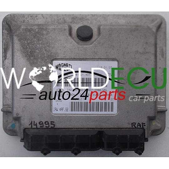 MOTORSTEUERGERÄT ECU STEUERGERÄT FIAT PANDA 1.2 MAGNETI MARELLI IAW 4AF.S2, IAW4AFS2, 51798638, 61601.407.00, 6160140700