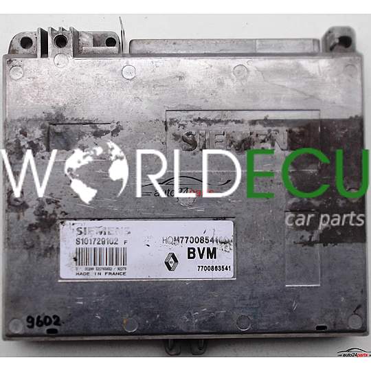 CENTRALINA MOTORE RENAULT CLIO 1.2, SIEMENS S101729102 F, S101729102F, HOM7700854160, 7700854160