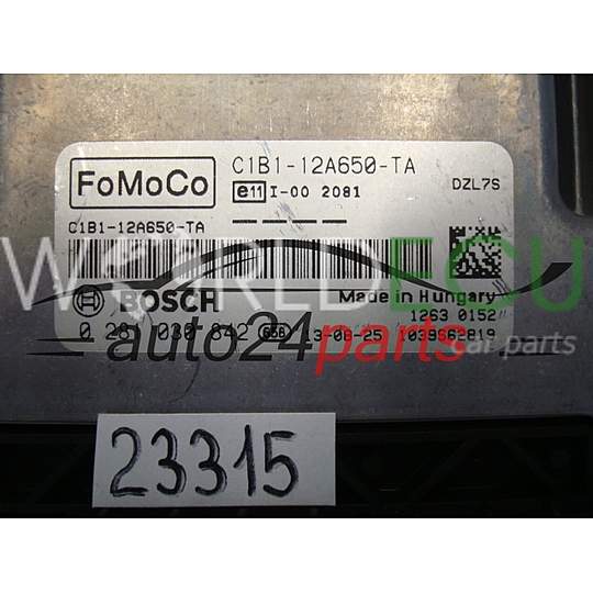 ECU Engine control unit FORD BOSCH 0 281 030 842, 0281030842, C1B1-12A650-TA, C1B112A650TA