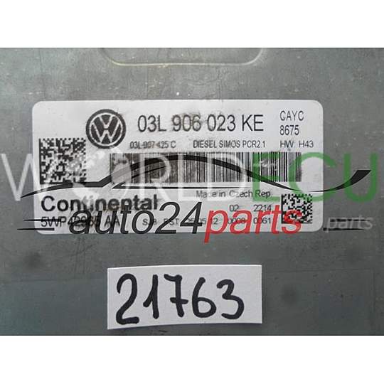 Calculateur Moteur VW VOLKSWAGEN BEETLE 1.6 TDI 03L 906 023 KE, 03L906023KE, 5WP42965AA, PCR2.1