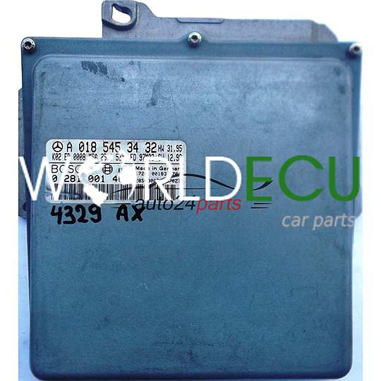 БЛОК УПРАВЛЕНИЯ ДВИГАТЕЛЕМ MERCEDES W202 C250 2.5 TDI BOSCH 0281001463, 0 281 001 463, A0185453432, A 018 545 34 32, 0185453432, 28SA3002