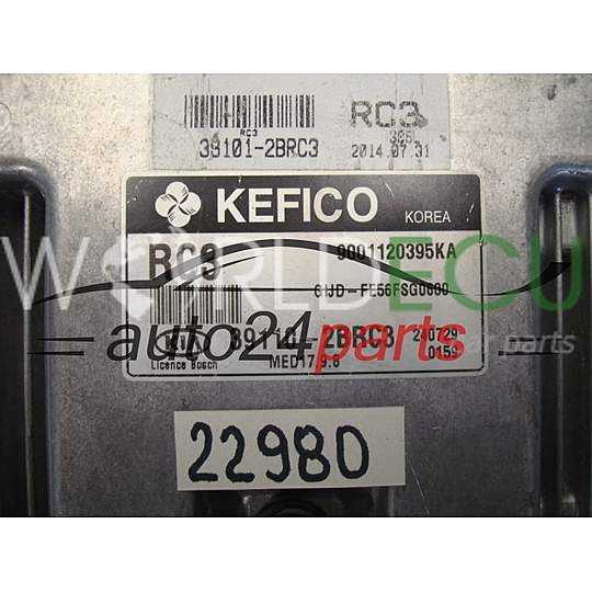 ECU Engine control unit KIA HYUNDAI 39110-2BRC3, 391102BRC3, 9001120395KA, MED17.9.8