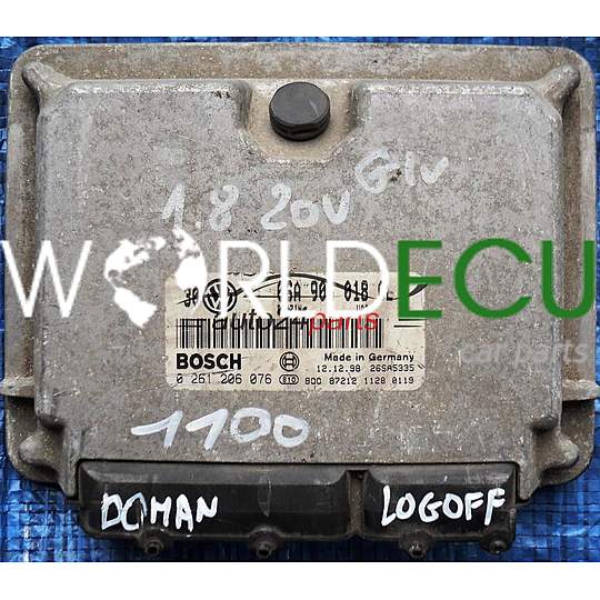 ECU ENGINE CONTROLLER VW VOLKSWAGEN GOLF 1.8 06A 906 018 CL, 06A906018CL, BOSCH 0 261 206 076, 0261206076, 26SA5335