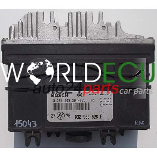 CALCULATEUR MOTEUR VW VOLKSWAGEN GOLF 1.6 BOSCH 0 261 203 304/305, 0261203304, 0261203305, 032 906 026 E, 032906026E