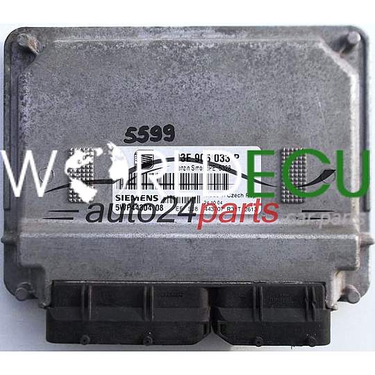 ECU ENGINE CONTROLLER SEAT IBIZA 1.2 SIEMENS BENZIN SIMOS 3PE 5328 5WP44304 03E906033P, 03E 906 033 P