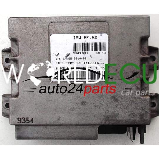 MOTORSTEUERGERÄT ECU STEUERGERAT FIAT CINQUECENTO 500 0.9, MAGNETI MARELLI IAW 6F.S0, IAW6FS0, 61602.054.01, 6160205401, 7780555