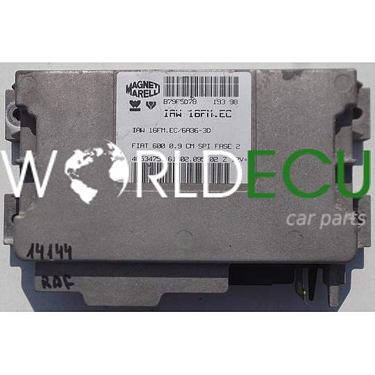 MOTORSTEUERGERÄT ECU STEUERGERAT FIAT SEICENTO 600 0.9, MAGNETI MARELLI IAW 16FM.EC, IAW16FMEC, 46534751, 61602.095.02, 6160209502