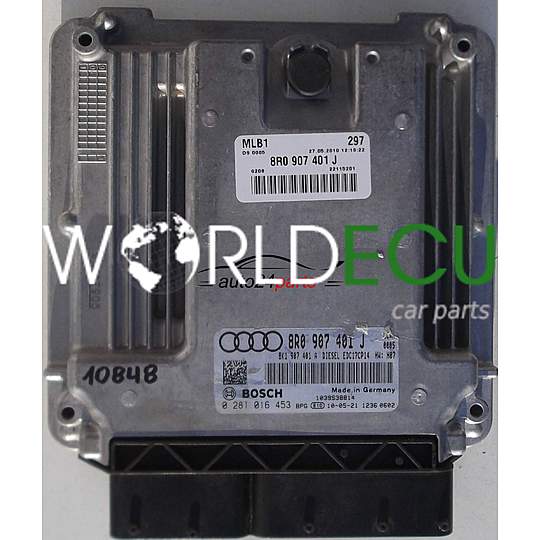 CALCULATEUR MOTEUR AUDI A4 A5 3.0 TDI BOSCH 0 281 016 453, 0281016453, 8R0 907 401 J, 8R0907401J, 8K1907401A