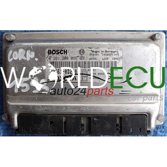 CALCULATEUR MOTEUR TOYOTA YARIS 1.0 89661-0D210 1SZ-FE, 896610D210, BOSCH 0261208036, 0 261 208 036