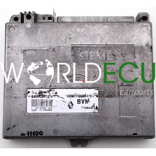 ECU ENGINE CONTROLLER RENAULT CLIO 1.2, SIEMENS S101729102 E, S101729102E, HOM7700854160, 7700860916