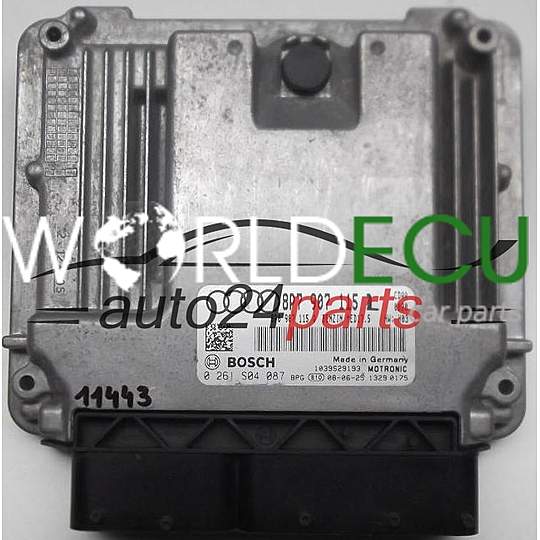 БЛОК УПРАВЛЕНИЯ ДВИГАТЕЛЕМ AUDI A3 1.8 TFSI BOSCH 0 261 S04 087, 0261S04087, 8P7 907 115 D, 8P7907115D