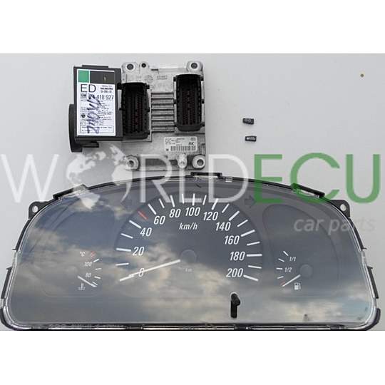 ECU ENGINE CONTROLLER OPEL AGILA 1.0 Z10XE BOSCH 0261206273 AK, BOSCH 0261 206 273, 09164459 9194475 6237081