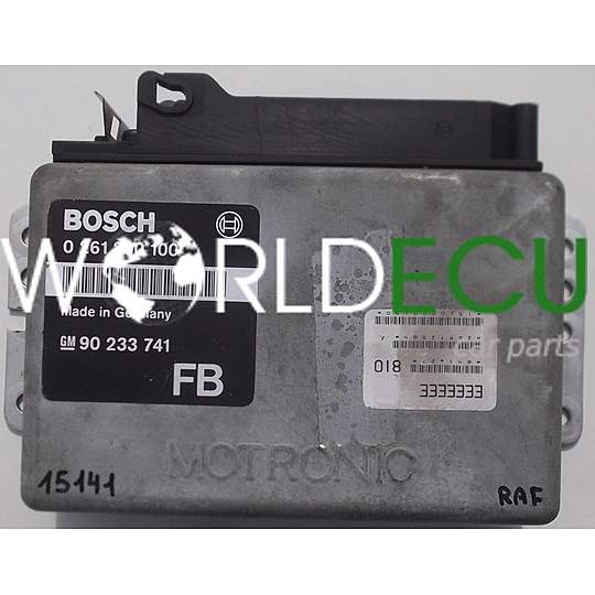 MOTORSTEUERGERÄT ECU STEUERGERAT OPEL OMEGA A BOSCH 0 261 200 100, 0261200100, GM 90 233 741 FB, 90233741 FB