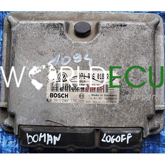 MOTORSTEUERGERÄT ECU STEUERGERAT VW VOLKSWAGEN GOLF BORA 2.3 071906018R, BOSCH 0 261 206 176, 0261206176