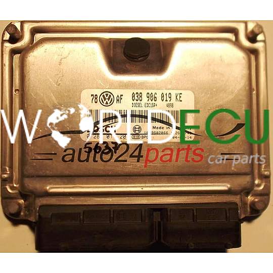 ECU ENGINE CONTROLLER VW VOLKSWAGEN PASSAT 1.9 TDI 038906019KE, 038 906 019 KE BOSCH 0281011201, 0 281 011 201