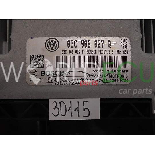 ECU Engine control unit VOLKSWAGEN 0261S04620 03C906027Q MED17.5.5