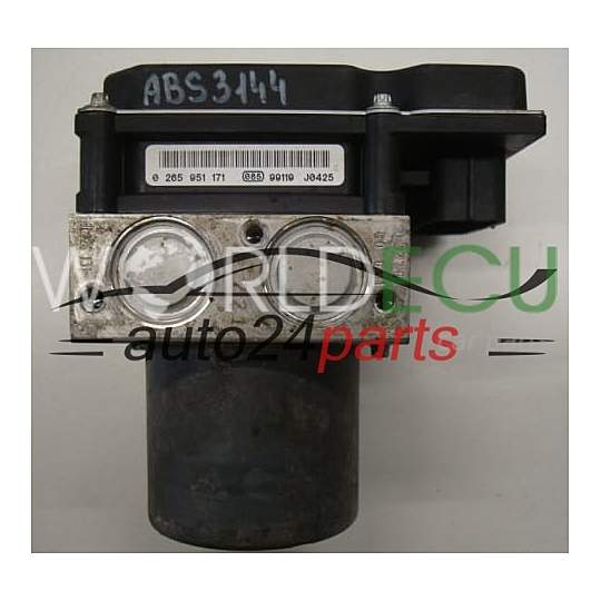 НАСОС Y БЛОК УПРАВЛЕНИЯ АБС AUDI BOSCH 0 265 236 191, 0265236191, 8K0614517FK, 0265951171