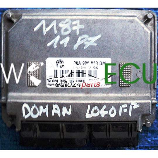 ECU ENGINE CONTROLLER SKODA OCTAVIA 1.6 06A 906 033 DM, 06A906033DM, SIEMENS 5WP44232 07, 5WP4423207