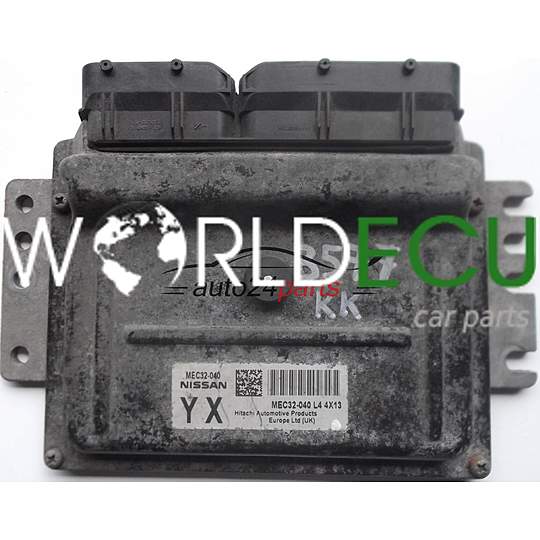 ECU ENGINE CONTROLLER NISSAN MICRA 1.2 MEC32040 YX, MEC32-040 L4 4X13 YX