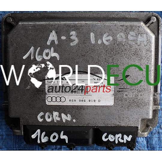  БЛО0К УПРАВЛЕНИЯ ДВИГАТЕЛЕМ AUDI A3 1.6 AEH 06A906019D, 06A 906 019 D, SIEMENS 5WP4193, 5WP4 193 02