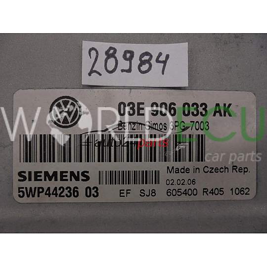 Calculateur Moteur VOLKSWAGEN 03E906033AK 5WP44236 03