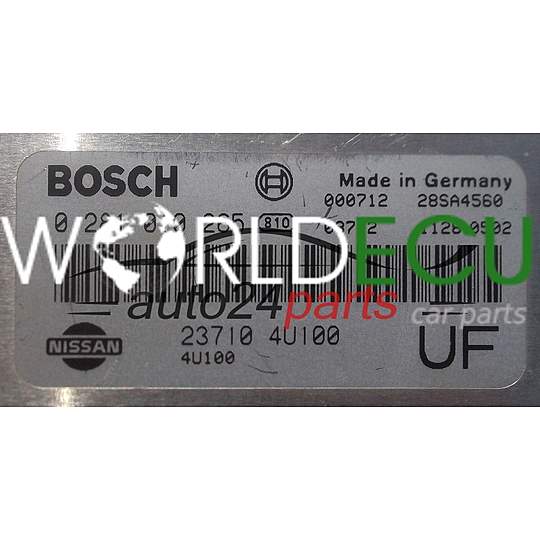 ECU ENGINE CONTROLLER NISSAN ALMERA 2.0 TDDI BOSCH 0 281 010 265, 0281010265, 23710 4U100 UF, 237104U100