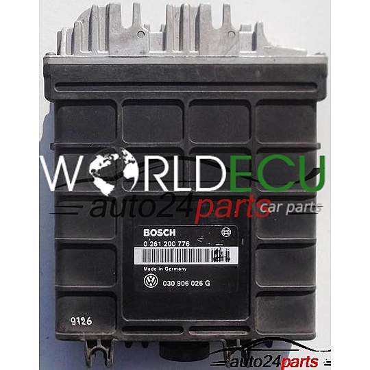 ECU ENGINE CONTROLLER SEAT IBIZA 1.3, BOSCH 0 261 200 776, 0261200776, 030 906 026 G, 030906026G