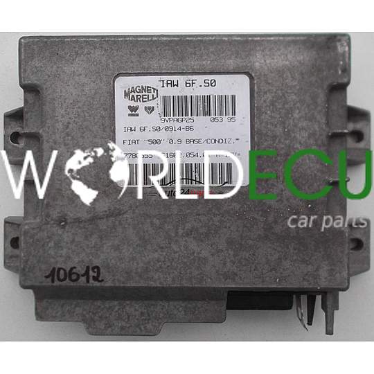 MOTORSTEUERGERÄT ECU STEUERGERAT FIAT CINQUECENTO 500 0.9, MAGNETI MARELLI IAW 6F.S0, IAW6FS0, 61602.054.01, 6160205401, 7780555