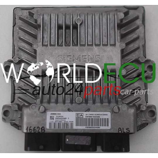 ECU ENGINE CONTROLLER CITROEN PEUGEOT SIEMENS 5WS40258F-T, 5WS40258FT, SW9661835380, HW9655534080