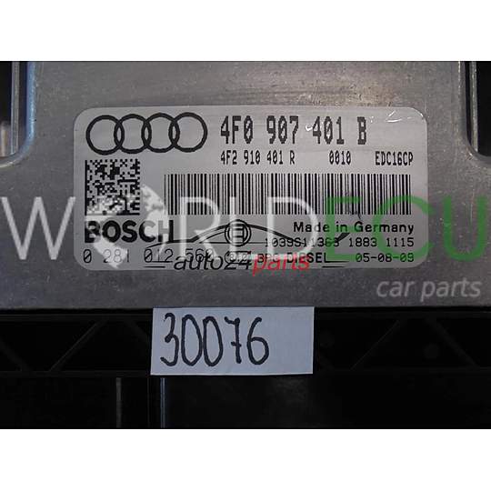 ECU Engine control unit AUDI 0281012560 4F0907401B