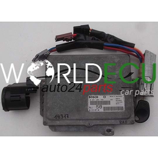 ECU ENGINE CONTROLLER CITROEN SAXO PEUGEOT 106 1.1 BOSCH 0261204788, 0 261 204 788, 9631528780, 96 315 287 80, MA3.1 58