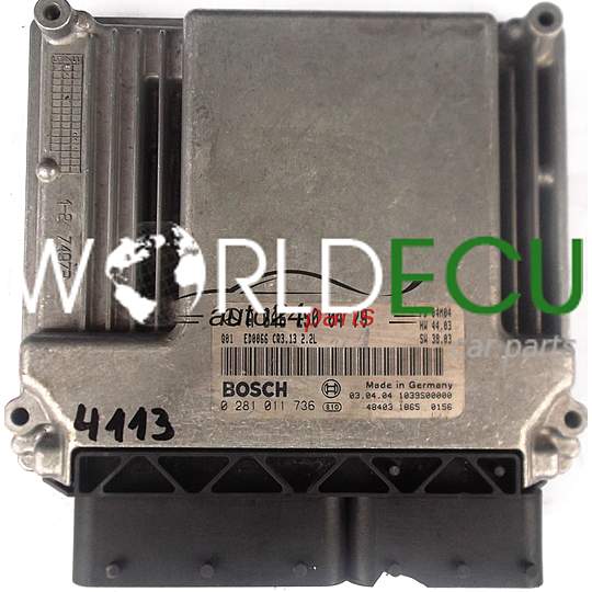 CALCULATEUR MOTEUR MERCEDES W203 C200 2.2 CDI A6461500479, BOSCH 0281011736, 0 281 011 736, 6461500479, A 646 150 04 79