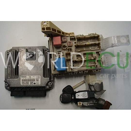 MOTORSTEUERGERÄT ECU STEUERGERAT TOYOTA YARIS II BOSCH 0 281 017 134, 0281017134, 89661-0DG50 B5, 896610DG50, 1039S39970