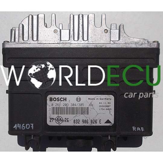 БЛОК УПРАВЛЕНИЯ ДВИГАТЕЛЕМ VW VOLKSWAGEN GOLF 1.6 BOSCH 0 261 203 304/305, 0261203304, 0261203305, 032 906 026 E, 032906026E