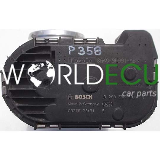 CORPO FARFALLATO FORD FIESTA BOSCH 0 280 750 531, 0280750531, 8A6G-9F991-AB, 8A6G9F991AB