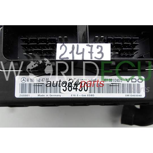 БЛОК УПРАВЛЕНИЯ ДВИГАТЕЛЕМ MERCEDES W168 A 166 150 01 79, A1661500179, A1661404700