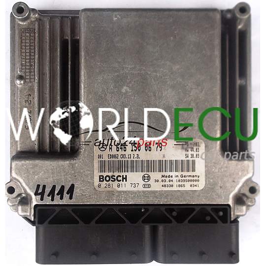 CALCULATEUR MOTEUR MERCEDES W203 220 2.2 CDI A6461500679, 6461500679, A 646 150 06 79 BOSCH 0281011737, 0 281 011 737