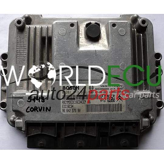 ECU ENGINE CONTROLLER CITROEN C4 1.6 HDI BOSCH 0281013332, 0 281 013 332, 9664257580, 96 642 575 80, 9653958980, EDC16C34, 1039S18944